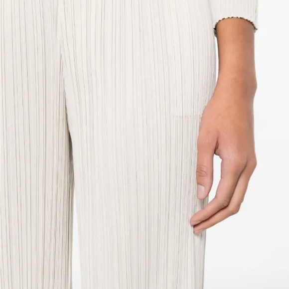 Dior Cream Pleated Fabric